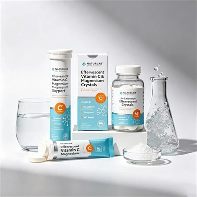 Life Extension Effervescent Vitamin C Magnesium Crystals